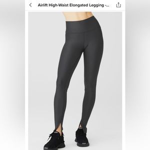 ALO - Airlift high waist elongated legging- GREY